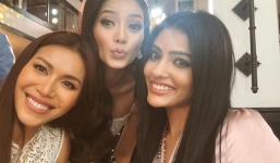 Minh Tú sang tận Philippines dự đám cưới Hoa hậu từng là đối thủ
