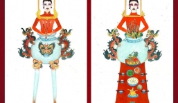 Ngô Thanh Vân ngạc nhiên trước bản thiết kế trang phục ‘bàn thờ’ cho Hoàng Thùy