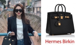 Hoa hậu Hương Giang chi nửa tỷ đồng mua túi hiệu