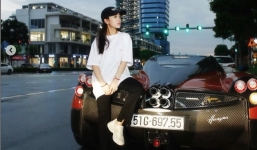 Con gái đầu của đại gia Minh Nhựa tạo dáng bên siêu xe 80 tỷ đồng