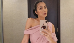 Tăng Thanh Hà mặc gợi cảm, khoe body 'mình hạc xương mai'