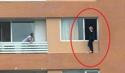 Giải cứu thành công du khách Pháp định nhảy lầu tự tử