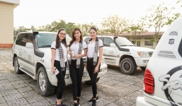 Xe sang của ông Đặng Lê Nguyên Vũ đưa đón Hoa hậu đẹp nhất Châu Á tại Cà Mau