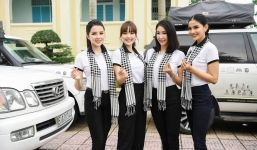 Dàn siêu xe của ông Đặng Lê Nguyên Vũ hộ tống Hoa hậu giàu nhất nhì Việt Nam tới Cần Thơ