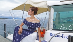 NTK Cao Minh Tiến sang Thuỵ Sỹ chụp bộ sưu tập áo dài mới