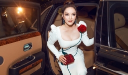 Lý Nhã Kỳ sang chảnh bên siêu xe Rolls Royce 40 tỷ đi thảm đỏ