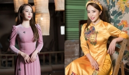 'Gái ngành' Quỳnh Nga khoe nhan sắc 'vạn người mê' trong bộ ảnh áo dài đón Tết