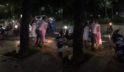 Đánh ghen ở Hà Nội: Anh thay mặt em gái xử lý cặp đôi gian díu, chồng ôm chặt người tình bảo vệ