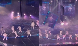 Tình trạng của vũ công bị màn hình led khổng lồ rơi trúng người khi đang biểu diễn