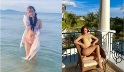 'Thương ngày nắng về' vừa kết thúc, Huyền Lizzie tung clip diện bikini khiến chị em phát hờn