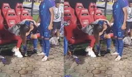 Bật khóc nức nở khi vỡ mộng vô địch King's Cup 2022, sao Thái Lan được Madam Pang an ủi