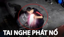 Video: Tai nghe mới sử dụng được vài lần bất ngờ phát nổ ngay trên cổ người đàn ông