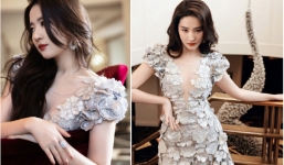 Thần tiên tỷ tỷ Lưu Diệc Phi lại gây thương nhớ với váy hoa có chi tiết cổ đặc biệt
