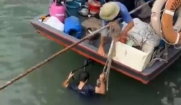 Nhảy cầu Bãi Cháy, nam thanh niên ở Quảng Ninh hy hữu thoát khỏi 'lưỡi hái tử thần'