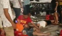 Bình Dương: Giàn đèn sân khấu đổ sập khiến 6 khán giả ngồi xem bên dưới bị thương