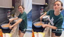 Video: Ninh Dương Lan Ngọc trổ tài vào bếp, thành quả ai nhìn cũng muốn xin ké một phần