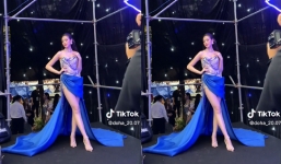 Đỗ Thị Hà lại khiến dân tình chói mắt khi khoe 'đôi kiếm Nhật' trắng phát sáng tại Neu Concert 2023