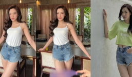 Đỗ Thị Hà đẹp như búp bê khi thay giao diện mới, mới chớm hè đã lăng xê mốt quần ngắn bằng gang tay