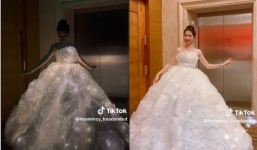 Hòa Minzy hoá cô dâu xinh đẹp khi diện váy cưới phát sáng, fan rần rần chúc mừng