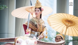 Mỹ nhân đẹp nhất Thái Lan hoá nữ thần tại Tết Songkran, visual khiến dân tình không khỏi xuýt xoa