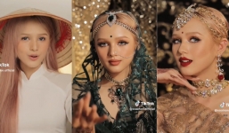 Xoài Non đu trend biến hình thành dâu Ấn, nhan sắc và thần thái khiến dân tình nhìn tưởng gái Tây