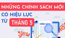 Những chính sách quan trọng có hiệu lực từ tháng 5/2023