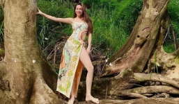 Hồ Ngọc Hà khoe khéo đôi chân dài nuột nà khi diện chiếc đầm 'khó chiều'