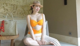 'Mẹ bầu' Minh Hằng khoe vóc dáng gợi cảm với bikini, tiếp tục chứng minh nhan sắc rạng rỡ đáng ngưỡng mộ