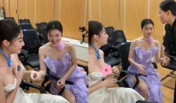 Hoa hậu Lương Thùy Linh và Á hậu Phương Nhi gây chú ý khi rủ nhau chơi trò bác sĩ