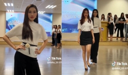 Chánh cung Đỗ Thị Hà mặc kín mà vẫn đẹp, thần thái tổng tài khiến dân tình trầm trồ