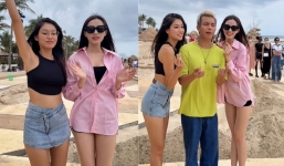 Chánh cung Đỗ Thị Hà lấn át Thảo Nhi Lê tại buổi tập dượt cho show của NTK Đỗ Long