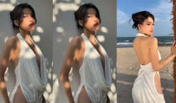 Hoa hậu Tiểu Vy lại khiến dân tình trầm trồ khi phô trọn vẻ gợi cảm tại show của NTK Đỗ Long