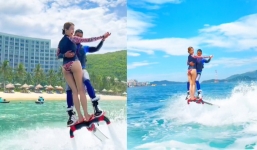 Diệp Lâm Anh phấn khích khi lần đầu trải nghiệm trò chơi cảm giác mạnh, fan nam nhìn chỉ muốn đi học nghề này