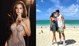 Giống như Ý Nhi, 'bông hồng lai' thi Miss Universe Vietnam 2023 công khai tình yêu đẹp