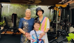 Lần hiếm hoi Nhật Kim Anh đưa con trai lên gặp bà ngoại, ánh mắt nói lên tất cả 