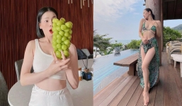 U50 Lệ Quyên nóng bỏng mắt, da căng bóng, bí quyết đơn giản chỉ vì ăn loại nho tiền triệu này? 