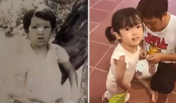 Đặt ảnh Trường Giang thuở nhỏ và con gái lên so sánh, Nhã Phương không khỏi ngậm ngùi