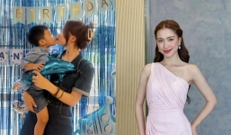 Con trai Hòa Minzy nói câu gây xúc động khi mẹ vắng nhà