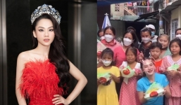 Hoa hậu Mai Phương đi làm từ thiện sau ồn ào nhún nhảy mất hình tượng
