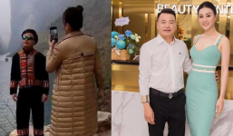 Phương Oanh - shark Bình lộ rõ sở thích gây chú ý khi đi du lịch chung