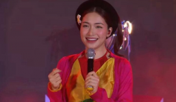 Hòa Minzy vác bụng bầu lên sân khấu, thể hiện 1 ca khúc khiến nhiều người chú ý