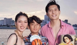 Lệ Quyên và con trai chụp ảnh chung với Lâm Bảo Châu, biểu cảm gây chú ý