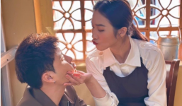 Khả Ngân tung khoảnh khắc hậu trường đóng phim 'Gia đình mình vui bất thình lình' với Thanh Sơn