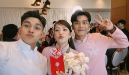 Trường Giang - Lâm Vỹ Dạ làm chủ hôn trong lễ ăn hỏi của Puka - Gin Tuấn Kiệt