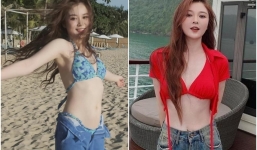 Mặc kín nhiều năm, hot girl nhóm hài FAPtv bất ngờ diện đồ hở bạo ở tuổi U40 khiến dân tình ngỡ ngàng vì quá trẻ đẹp