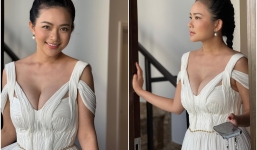 Cựu mẫu làm vợ thứ 4 đại gia hơn 26 tuổi khoe vòng 1 'trĩu nặng' qua ống kính của ông xã nhận cơn mưa lời khen