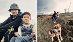 Lý Hải - Minh Hà khởi động kỳ nghỉ hè 'bùn đất lấm lem, dầm mưa dãi nắng' cho các con ở trang trại tại Đà Lạt