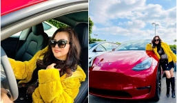 Danh hài Thúy Nga sành điệu bên xế sang mới tậu, hóa ra là dòng xe điện hot nhất thế giới
