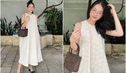 Hoa hậu Phương Khánh nói gì khi vướng tin đồn mang thai vì lỡ diện váy dáng suông rộng?