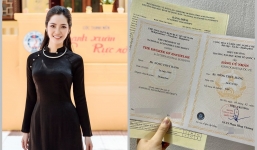 Hoa hậu Nông Thúy Hằng khoe bằng tốt nghiệp Đại học loại giỏi, đập tan tin đồn về học vấn